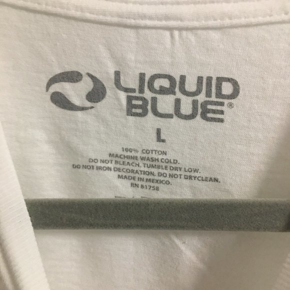 Crow Liquid Blue Large Concert T Shirt Last One NWT Music Box Lb2 - Picture 2 of 5